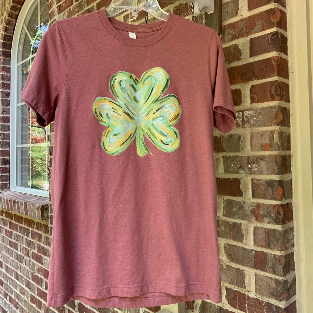 Bella Canvas Clover T-Shirt, Sz Med